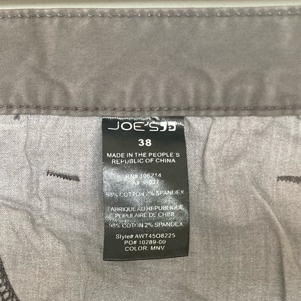 Joe’s Jeans Men’s Classic Grey color Size 38 - Picture 4 of 4